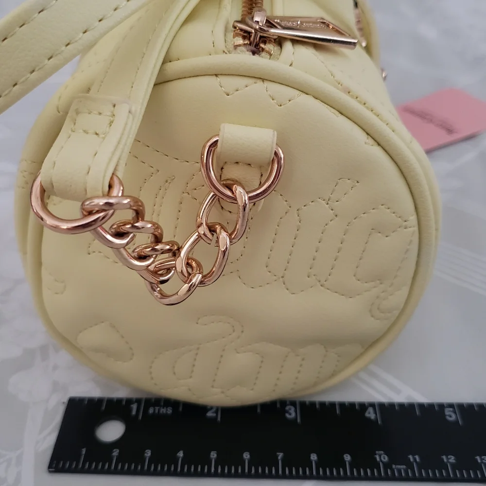 Juicy Couture Bestsellers Yellow Mini Barrel Crossbody Bag NWT